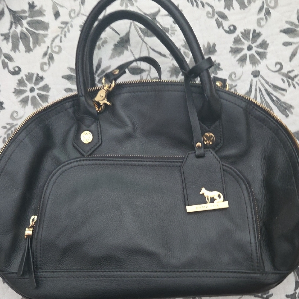 Black Leather Purse